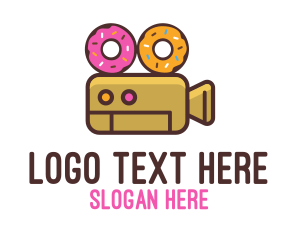 Filming - Donut Video Camera logo design