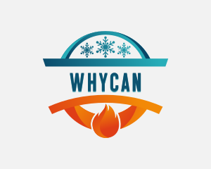 Hvac - Heating Cooling Energy Fuel logo design
