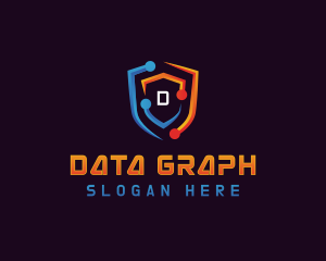 Cyber Shield Data logo design