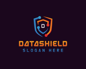 Cyber Shield Data logo design