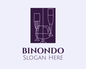 Bartender - Liquor Glassware Bar logo design