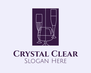 Glassware - Liquor Glassware Bar logo design