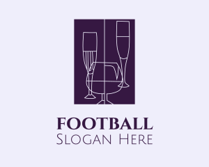 Violet - Liquor Glassware Bar logo design