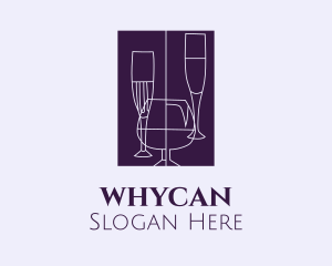 Cocktail - Liquor Glassware Bar logo design