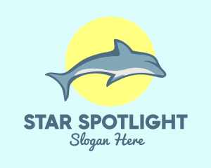 Dolphin Sun logo design