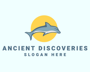 Dolphin Sun logo design