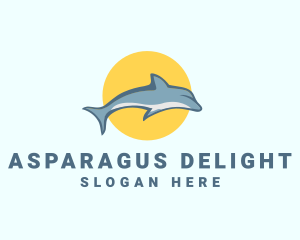 Dolphin Sun logo design