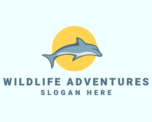 Dolphin Sun logo design