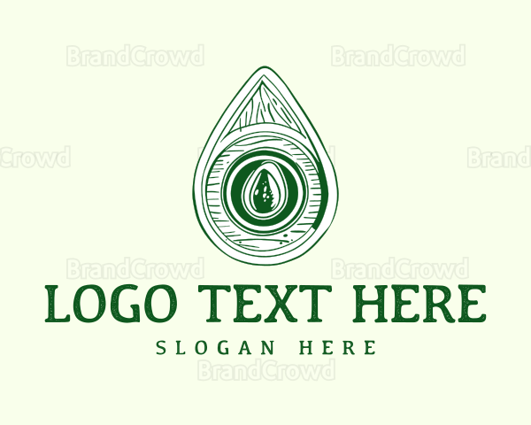 Abstract Avocado Fruit Logo