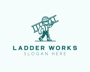 Ladder - Maintenance Repair Ladder logo design