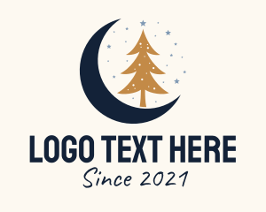 Event - Christmas Tree Moon logo design