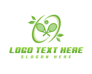 Varsity - Tennis Racket Ball logo design