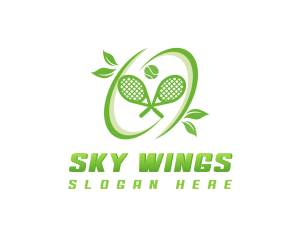 Tennis Racket Ball Logo