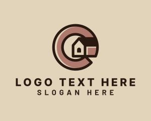 Factory - Home Property Letter C logo design