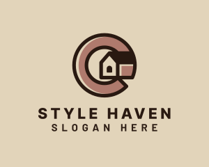 Hostel - Home Property Letter C logo design