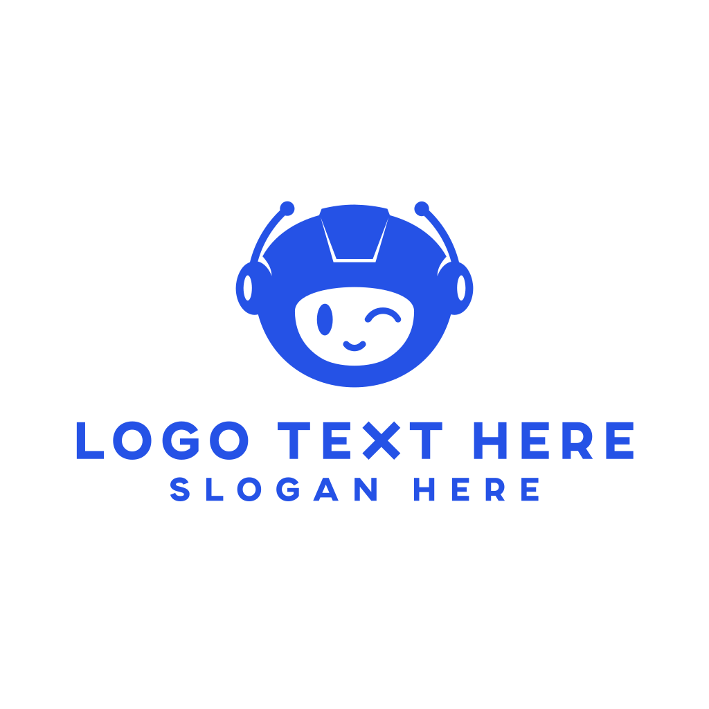 Artificial Intelligence Robot Head Logo | BrandCrowd Logo Maker