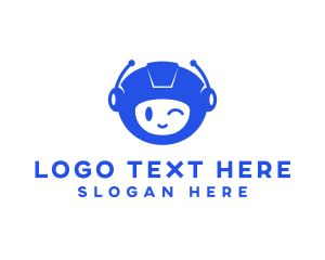 Robot - Artificial Intelligence Robot Head logo design