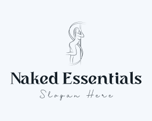 Naked Pole Dancer Body logo design