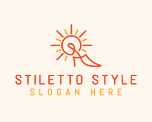 Sunshine Stiletto Boutique logo design