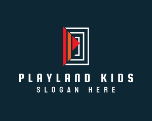 Play Media Letter P logo design