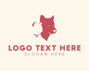 Cute Dog - Pet Cat Dog logo design