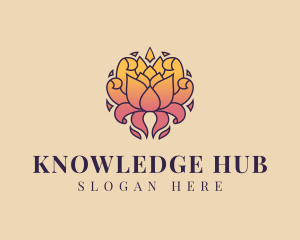 Regimen - Ornamental Lotus Flower logo design