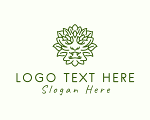 Character - Lettuce Leaf Monster logo design