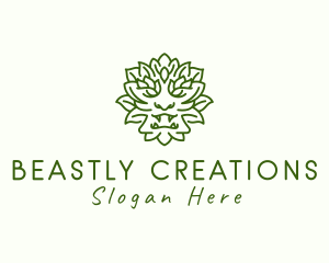 Lettuce Leaf Monster  logo design