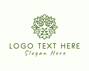 Minimalist - Lettuce Leaf Monster logo design