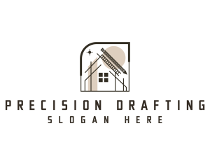 Drafting - Architecture House Plan logo design