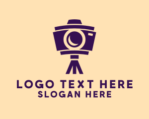 Photo Booth - Photography Camera Tripod logo design