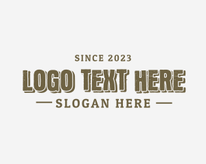 Downtown - Grunge Retro Wordmark logo design
