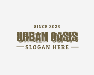 Downtown - Urban Grunge Retro logo design