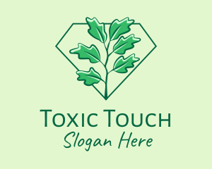 Poison - Green Ivy Plant logo design