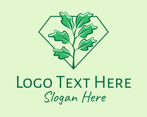 Wilderness - Green Ivy Plant logo design