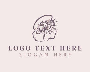Hat - Floral Beauty Woman logo design