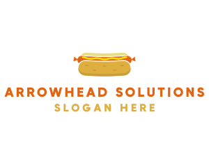 Hot Dog Bun Food logo design