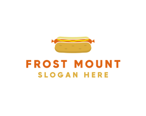 Hot Dog Bun Food logo design