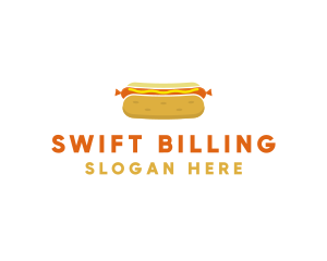 Hot Dog Bun Food logo design