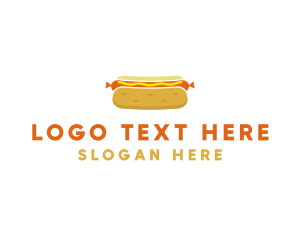 Food Truck - Hot Dog Bun logo design