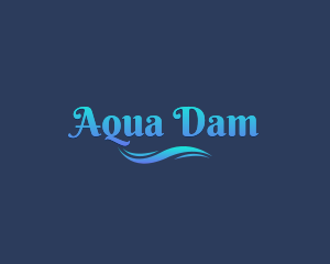 Aqua Sea Wave logo design