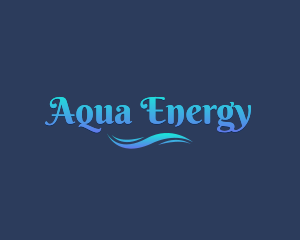 Aqua Sea Wave logo design