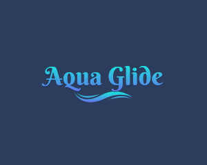 Aqua Sea Wave logo design