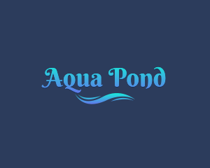 Aqua Sea Wave logo design