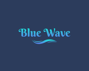 Aqua Sea Wave logo design