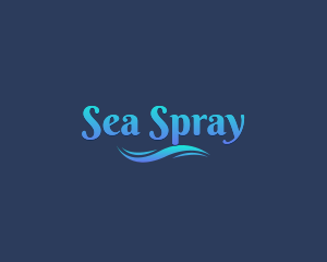 Aqua Sea Wave logo design