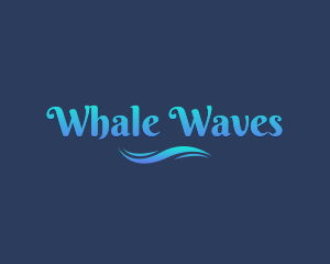 Aqua Sea Wave logo design