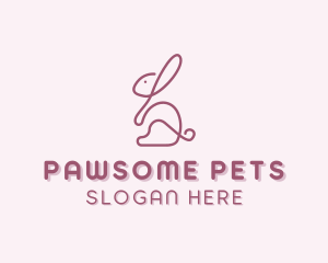 Pet Rabbit Veterinary logo design