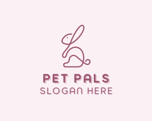 Pet Rabbit Veterinary logo design