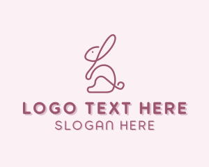 Minimalist - Pet Rabbit Veterinary logo design